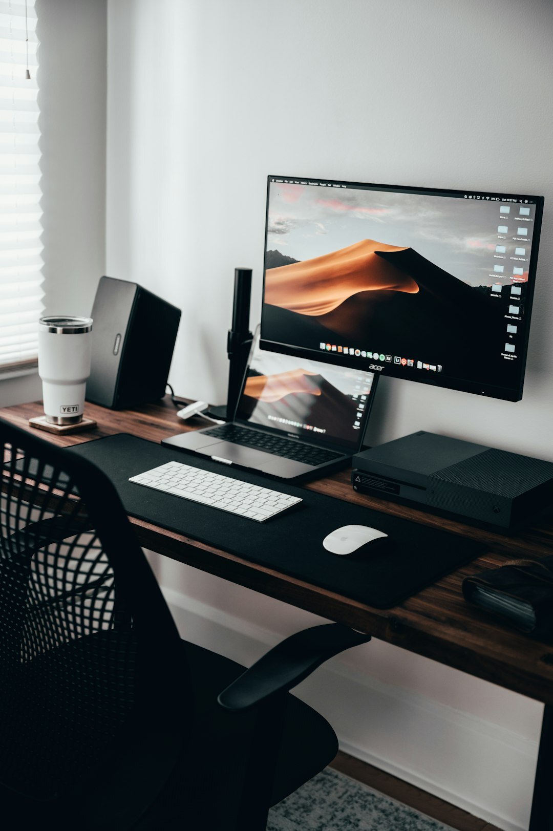 mystery writer desk setup